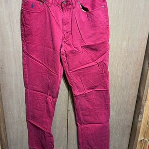 Ralph Lauren Men's Vibrant Red Chinos